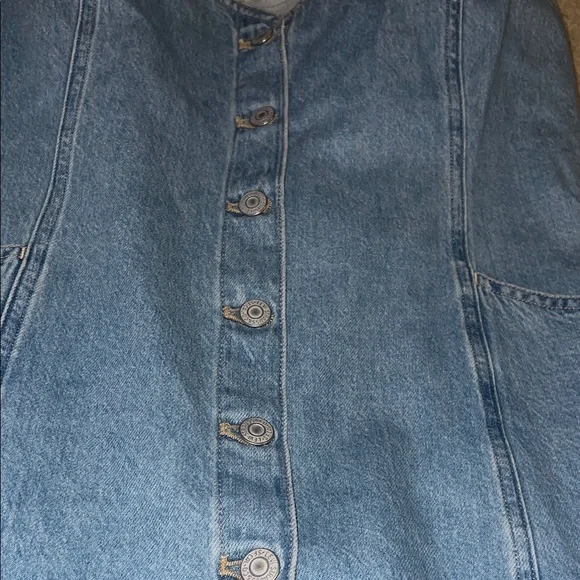 NWT Stylish Blue Denim Levi’s  Dress - Picture 3 of 5